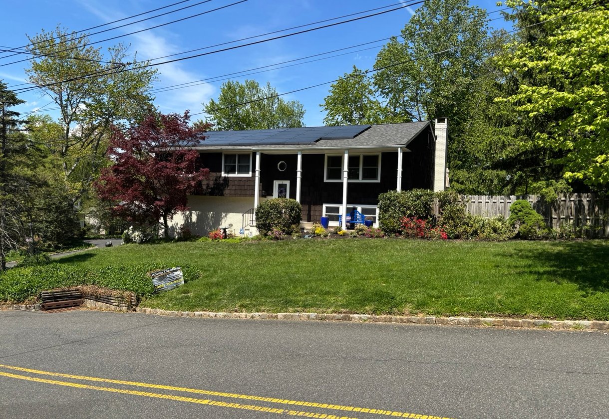 Sagging roof repair on a home in Mountainside, NJ